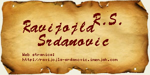Ravijojla Srdanović vizit kartica